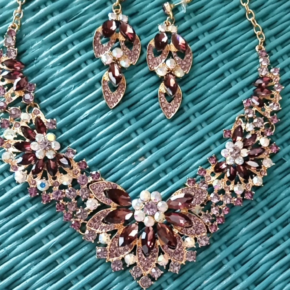 Purple Formal Jewelry Set